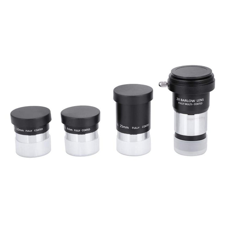 Pomya Astronomical Telescope Set Telescope Accessory Kit,Professional 1.25 inch Plossl Telescope Eyepiece Set 4/10/25mm + 2X Lens Kit for Astronomy - Image 1
